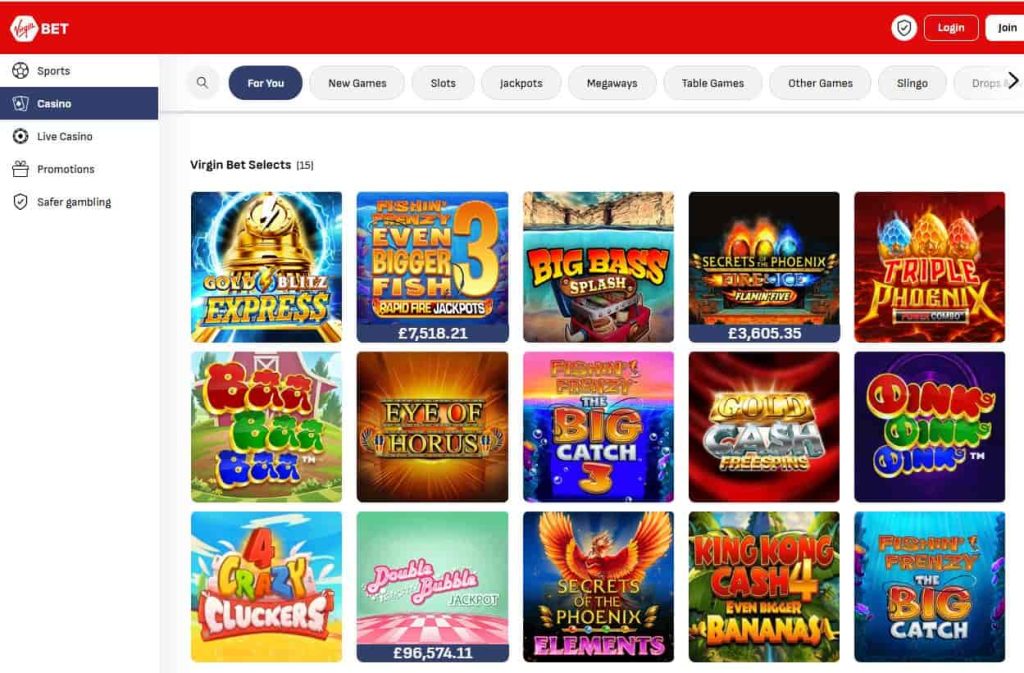 virgin bet casino not on gamstop